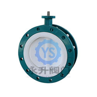 Industrial PTFE Lined Butterfly Valve with manual handlever