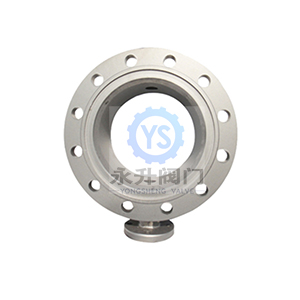 Double flange stainless steel PTFE lined butterfly valve