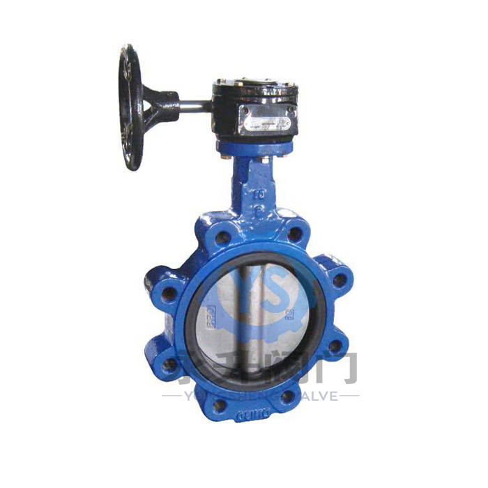 Industrial PTFE Lined Butterfly Valve with manual handlever